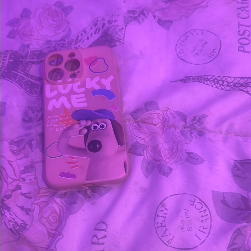 Cute Cartoon Dog Phone Case - Tan